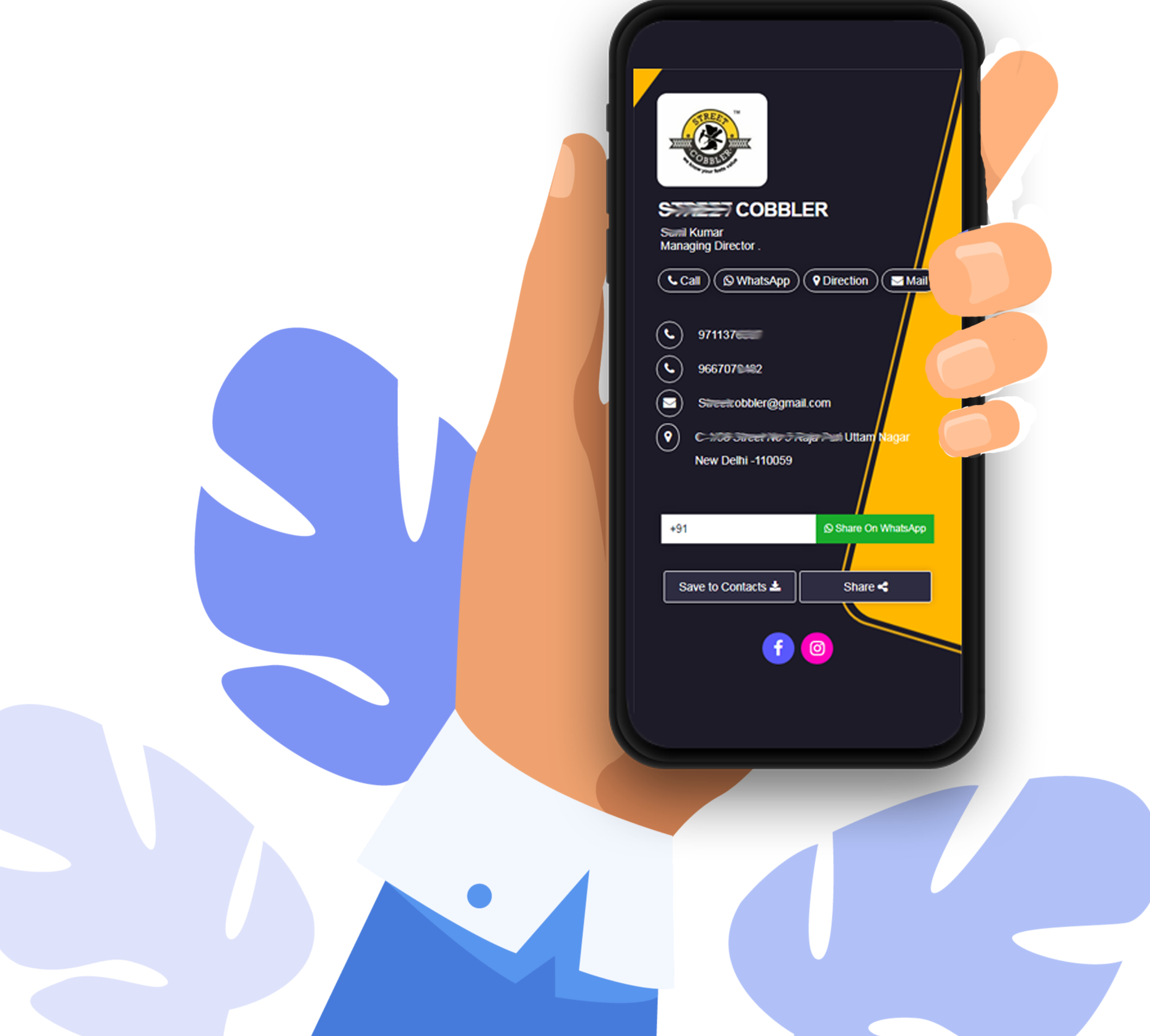 Digital Visiting Card Online Create